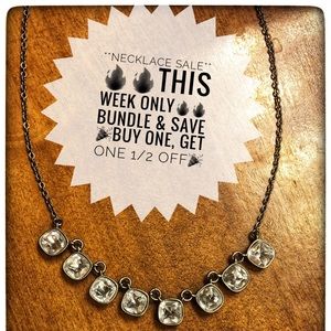 Banana Republic Crystal necklace NWOT